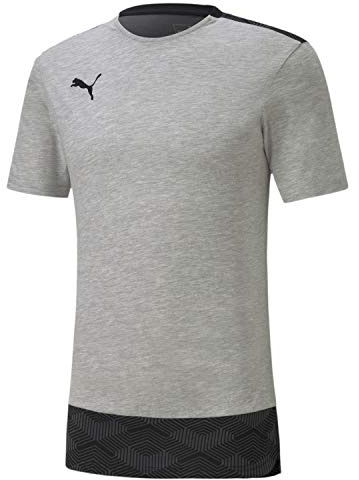 Puma Herren T-Shirt Teamfinal 21 Casuals Tee, Light Gray Heather, M, 656489_37