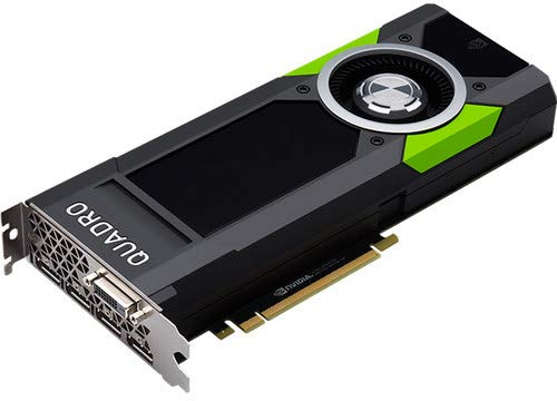 Nvidia Quadro P5000 16 Go GDDR5 288 Go/s 2560 CUDA Core 180 W PCI Express 3.0 x16 4 DP 1.4 et DVI-I DL Carte Graphique - Noir - Kit OEM