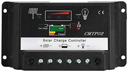 Contrôleur de Charge Solaire - 30A 12/24V Contrôleur de Charge de Panneau Solaire, Régulateur Intelligent de Batterie de Panneau Solaire