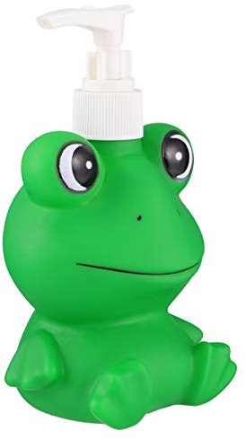 Hemoton - Botellas dispensadoras de jabón de 300ml - Simpática Rana- Botellas vacías Recargables para niños - Ideal para jabón líquido, champú, lociones, dispensador, para el baño o la Cocina