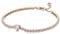 PANDORA ROSE Armband Timeless Funkelndes Herz 14k rosévergoldet, Funkelndes Herz Tennisarmband in 14 Karat Rosévergoldeter Metalllegierung mit Künstlichen Kristallen, Gr.20, 580041C01-20