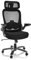 hjh OFFICE XXL Drehstuhl bis 220 kg belastbar Instructor T I PRO Stuhl Schwerlast Bürostuhl, Stoff/Netz Schwarz/Titan 691003