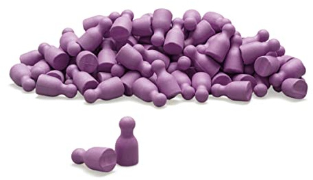 WISSNER® RE-Wood Spielfiguren/Halmakegel (100 Stück) – Lila