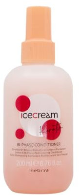 Inebrya Ice Cream Keratin Bi-Phase Conditioner - Conditioner Bifasico Ristrutturante 200 ml