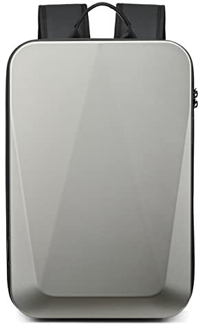 VARLIVOO Herren Business Rucksack 15.6 Zoll Laptop mit USB Ladeanschluss Groß Schulrucksack Student College Universität Arbeit Reisen Anti-Diebstahl Passwort Sperren Wasserdicht PC Grau