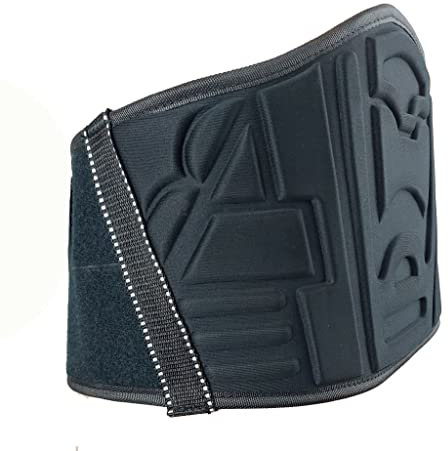 Motorrad Nierengurt Nierenschutz Unisex Rückenwärmer mit breitem Klettverschluss schwarz L