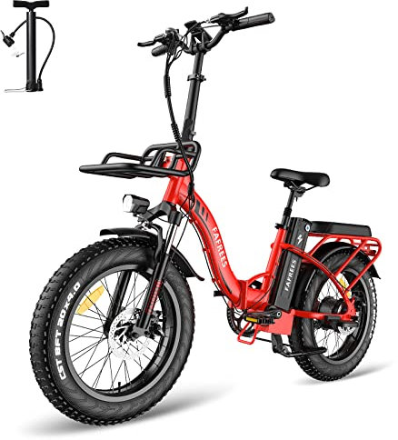 Fafrees [ Offiziell F20 MAX Fatbike Herren E Bike Klapprad 20 Zoll mit 48V 22,5AH Akku, E Bike Damen Mountainbike Bremslicht, Elektrofahrrad Klappbar, Fahrrad 150kg 54N.m für Erwachsene