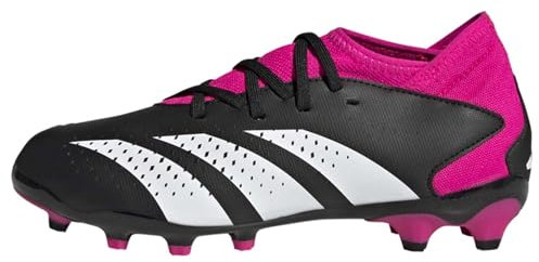adidas Predator Accuracy.3 Multi-Ground Boots, Scarpe da Calcio, Core Black/Cloud White/Shock Pink, 28 EU