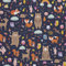 HEKO PANELS Stoff Oxford Wasserdichte Meterware Canvas-Stoff Polyester Stoff Zum Nähen Nähstoffe Möbelstoffe Dekostoffe Wasserabweisend Blickdicht Kinder Wilde Tiere 1 Meter 155 x 100 cm