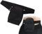 DANLIKT Housses imperméables pour sac de stomie avec bande de fixation élastique réglable pour homme et femme Noir 24 x 18 cm, Noir, Ajustable de 65 a 140 cm