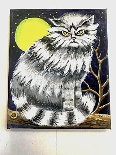 Handbemaltes Bild. Handarbeit. Unikat. Geschenkidee für Ihre Liebsten, Kollegen, Freunde.Bild Kater 25x30 cm