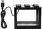 Mini-Aquarium Tropische Aquarien Aquarium Komplettset Mini-Aquarium Kunststoff-Wohnzimmer für das Büro (Schwarz)
