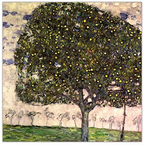 Diamant-Malerei-Set, Gustav Klimt《Apfelbaum Ii》 Vollbohrer, DIY-Handwerk für Erwachsene, Wanddekoration, 30,5 x 40,6 cm