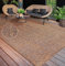 Paco Home Outdoor Teppich wetterfest & langlebig Flachgewebe in moderner Jute-Sisal-Optik in Naturtönen Gemustert Perfekt für Terrasse, Balkon, Garten & Küche, Grösse:160x220 cm, Farbe:Beige 3