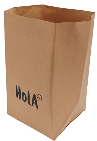 Papiertüte, Wasserwäsche, Große Kapazität, Lebensmittelaufbewahrung, Kraftpapiertüte, Kleine Papier-Geschenktüten, Waschbare Einkaufstüte Für Zuhause, Wiederverwendbar(Extra Large - HOLA)