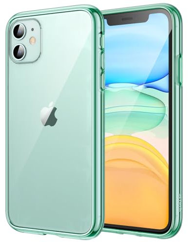 JETech Hülle für iPhone 11 (2019) 6,1, Nie Vergilbung Handyhülle Schutzhülle Case Cover mit Anti-kratzt Transparente und Rückseite (Grün)