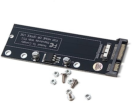 ZEZEFUFU SSD to SATA Converter 12+6 Pin Converter Adapter for Macbook Air 2010 2011 SSD Adapter