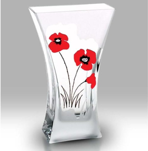 Nobile Glassware Classic Poppy Flat Flared Vase - 23cm 59662