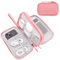 ProCase Porta Cavi da Viaggio a 3 Strati Viaggio Accessori Utili, Borse Organizer per Cavi Tech Pouch Custodia Portatile per Cavi, Caricabatterie, Power Bank, Adattatori - Rosa/S