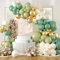 Luftballon Girlande Grün mit Schmetterlings Aufkleber,101 Stück Luftballon Girlande Grün Geburtstag mit Sage Green Gold Beige Ballons für Baby Shower Babyparty Geburtstag Party Hochzeit Deko