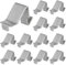 HEALEEP Buckle Shelf Clips: 12pcs File Cabinet Book Shelf Supports Clip for Kitchen Standard Pilaster Bookcase Cabinets Furniture
