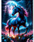 Lxmsja 5D Diamond Painting Pferd, Diamond Painting Tiere Erwachsene Kinder, Diamant Painting Bilder, Full DIY Diamant Kunst Malerei Stickerei Set Kreuzstich Bilder Home Wand Dekor 30x40cm