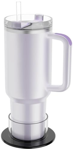 Cup Drink Holder for Stanley 30/40oz Tumbler with Handle & IceFlow 20/30oz, Drink Coaster with Anti-Slip Non-Tipping, Anti-Spill Table and Desk Cup Holder Fits Most Water Bottles Under 3.35