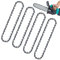 4 mini cadenas de motosierra, cadena universal para minimotosierras, cadenas de repuesto de 6 pulgadas para minimotosierras portátiles, cadena de sierra guía para cortar ramas de madera, mini