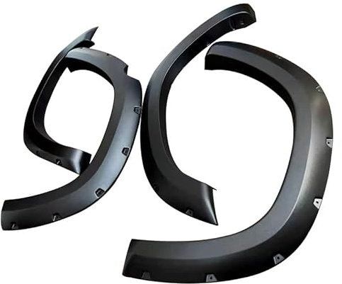 zjbzq Auto Fender Rad Augenbraue für Dodge Ram 2018-2021, Vorne Hinten Spritzfest Wheel Eyebrow Protector KotflüGel Radlauf Verbreiterungen Set