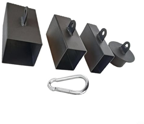 Gettimore Grip Training Pinch Block Set Spring Steel Strengthener for Cable Machine Pulley Systems(Square 8x6cm)
