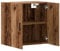 vidaXL Wandschrank Altholz-Optik 60x31x60 cm Holzwerkstoff, Schrank, Hängeschrank, wandmontierter Vitrinenschrank, Aufbewahrungsschrank
