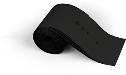 ERSATZLAMELLEN 9 Farben 250 cm LANG INDIVIDUELL KÜRZBAR AUSTAUSCHLAMELLEN LAMELLENVORHANG (Schwarz, 20er Set)