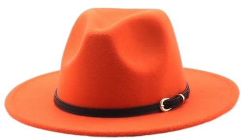 HEYANN Fedora Hut Herren Herren Hut Filzhut mit Breite Krempe Herren Klassischer Hut Panama Hut Damen Filz Trilby Hut Herren für Party