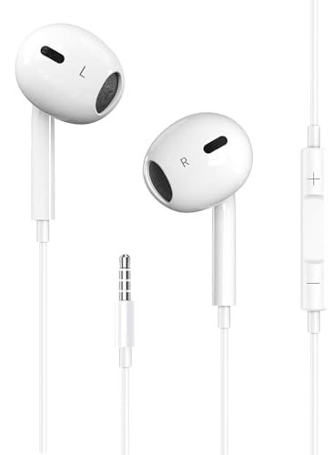 iPhone Earbuds Wired Headphones with 3.5mm Wired [MFi Certified] with Mic, Volume Control Support for iPhone,iPad,iPod,Computer,MP3/4,Android Most 3.5mm Audio Devices