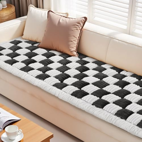 ODreamyDogs CouchCover Große Couch, Haustierbettbezüge für Sofas und Sofas, Hundedecke für Couch, Sofaschutz, Hundebetten und Möbel, rutschfeste Couches, Bezug für Hunde, 70 x 220 cm, Schwarz