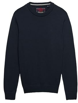 Superdry Men's Preppy Cotton Jumper Pullover Sweater
