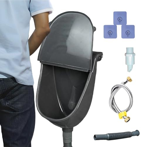 Umiocns Urinals For Men Bathroom,Motorhome Urinal,PP Urine Separator,Urine Diverter, Wall Mounted Odorless Urinal With Lid Toilet For Garden Motorhome Home Boy Outdoor Dormitory
