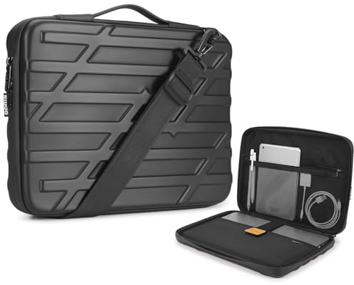 NIDOO 13 14 Inch Hard Shell Laptop Sleeve Shockproof Shoulder Bag Protective Carrying Case for 14 MacBook Pro/ 13.6 13 MacBook Air/Surface Laptop 7/ ThinkPad X13 L13 E14 T14s/ Yoga 7 9i/ XPS 13 14
