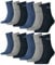 PUMA Unisex Short Crew Socken Basic Sportsocken 12er Pack, Größe:47-49, Farbe:Navy/grey/Nightshadow Blue (532)