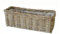 Hochwertiger & Stabiler Pflanzkasten mit Folie - Natur Pflanzkorb Weide/Eckiger Weidenkorb/Blumenkorb - Naturbelassen - Innen & Außen (Medium: Länge 50cm)