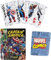 Marvel Spielkarten Captain America grau/blau, Bedruckt, Pappe/Metall, in Geschenkverpackung.