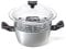 Moneta Vaporiera Connection Base 20cm- Casseruola e vaporiera in alluminio, antiaderente e resistente, 100% Made in Italy