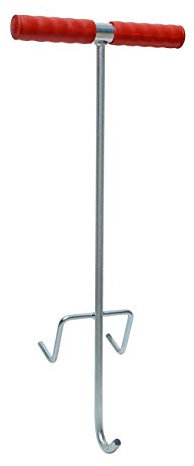 GAT Schachtdeckel-Haken 60 cm Aushebekralle Kunststoffgriff 12 mm Rundstahl verzinkt