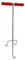 GAT Schachtdeckel-Haken 60 cm Aushebekralle Kunststoffgriff 12 mm Rundstahl verzinkt