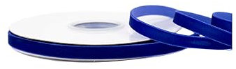 Creativery Samtband 10mm x 10m Rolle - Farbauswahl in 3/6/10/16/22/25/50mm - farbecht & waschbar - Schleifenband zum Nähen - Geschenkband zum Verpacken Dekorieren Basteln - Blau 352D