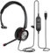 USB Headset mit Noise Cancelling Mikrofon, Mono Overear PC Kopfhörer für Computer Laptop Homeoffice Call Center Skype Teams Voip Softphone Chat, Pro Mic für Spracherkennung Dragon Nuance