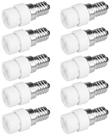 10x Lampensockel Adapter | E14 auf G9 | Lampenfassung Konverter Fassung Sockel Stecker Glühbirne Lampe LED | 10 Stück