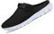 SAGUARO Sabots Homme Femme Chausson Léger Respirant Sandales de Plage Mesh Mules Pantoufle pour Piscine Jardin, Noir, 45 EU