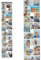 Cepewa Fotovorhang mit 20 Taschen für Fotos im Quer & Hochformat 10 x 15 cm Bilderrahmen Fotorahmen (1 x Fotovorhang)