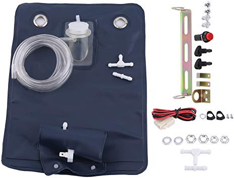 1 Pièces Outil de Lave-glace, Kit de Sac de Pompe de Lave-glace Universel 12 V avec Interrupteur à Bouton de Jet pour Voitures Classiques, outil de réparation automobile,entretien de voiture